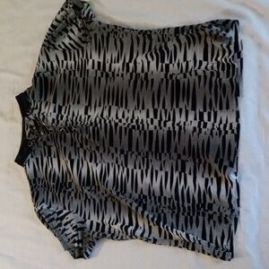 Jamie Sadock crinkle pleat abstract geometric top